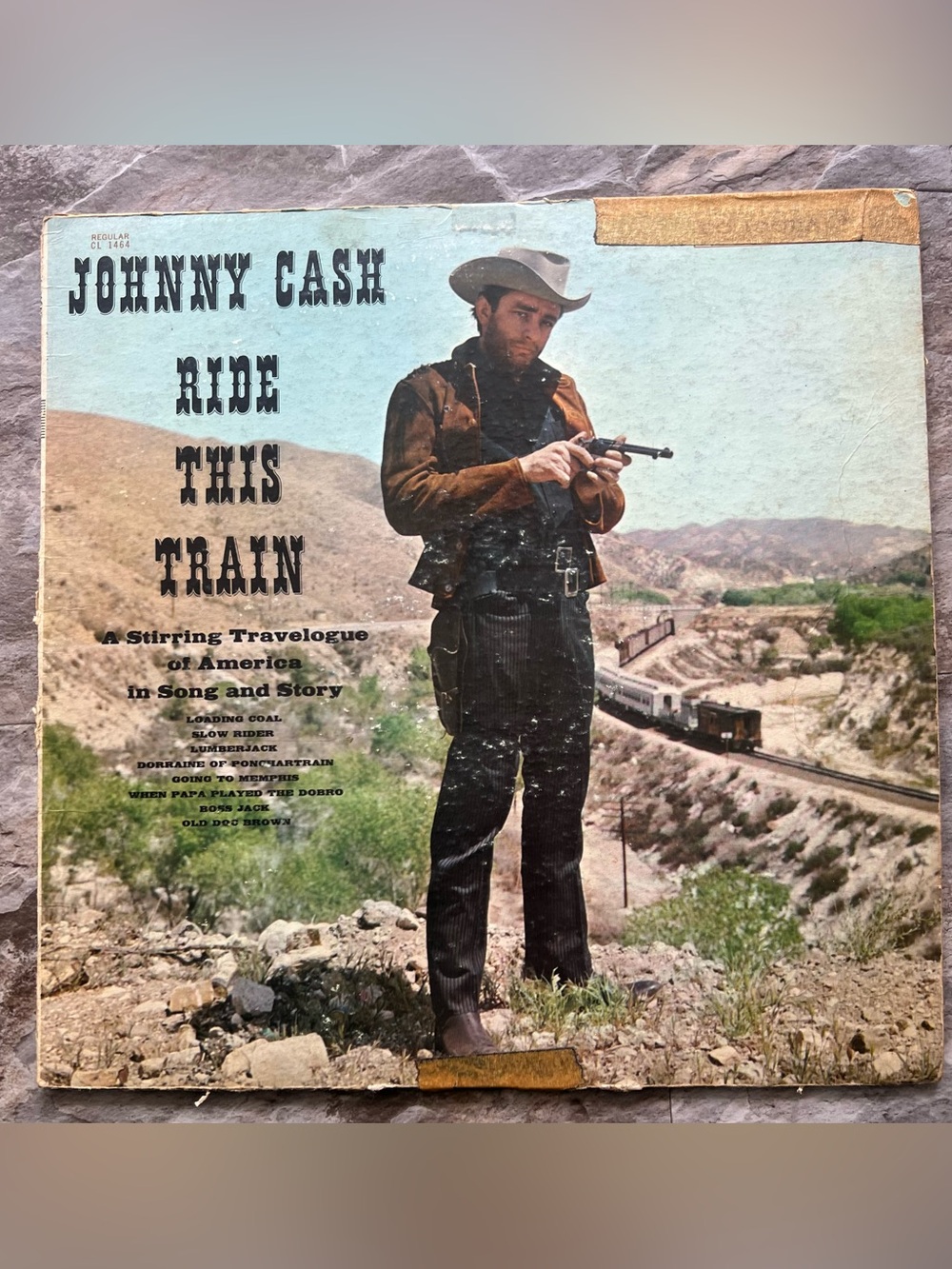 Johnny Cash Ride This Train Vinyl Record LP Colombia CL 1464